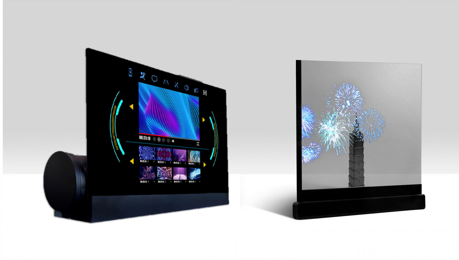 可卷式、折迭性、高透明